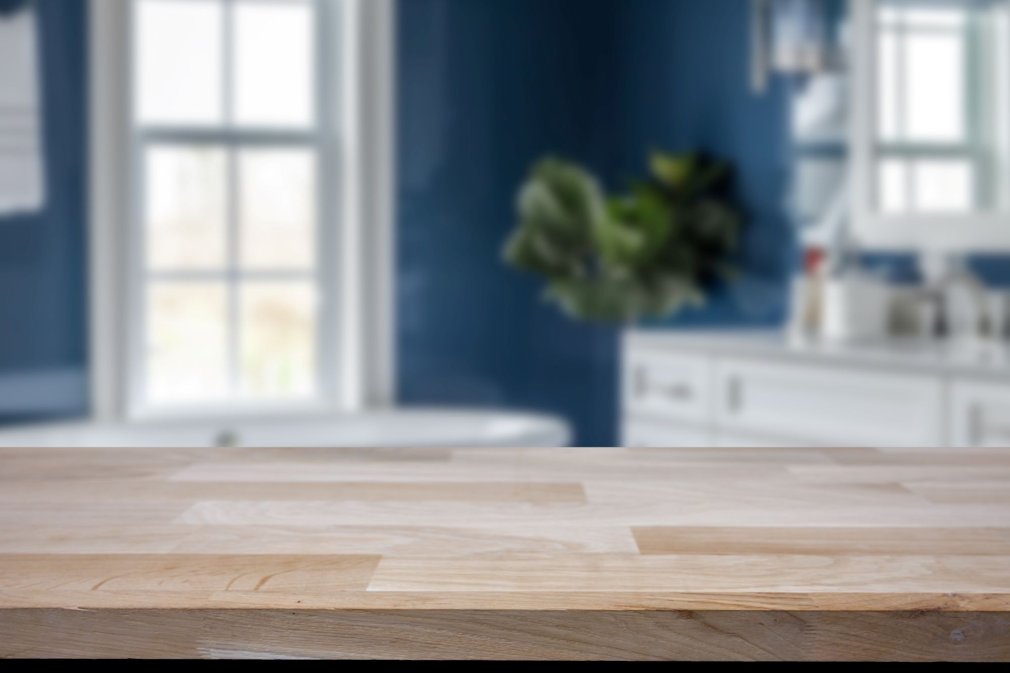 Butcher block countertop installation