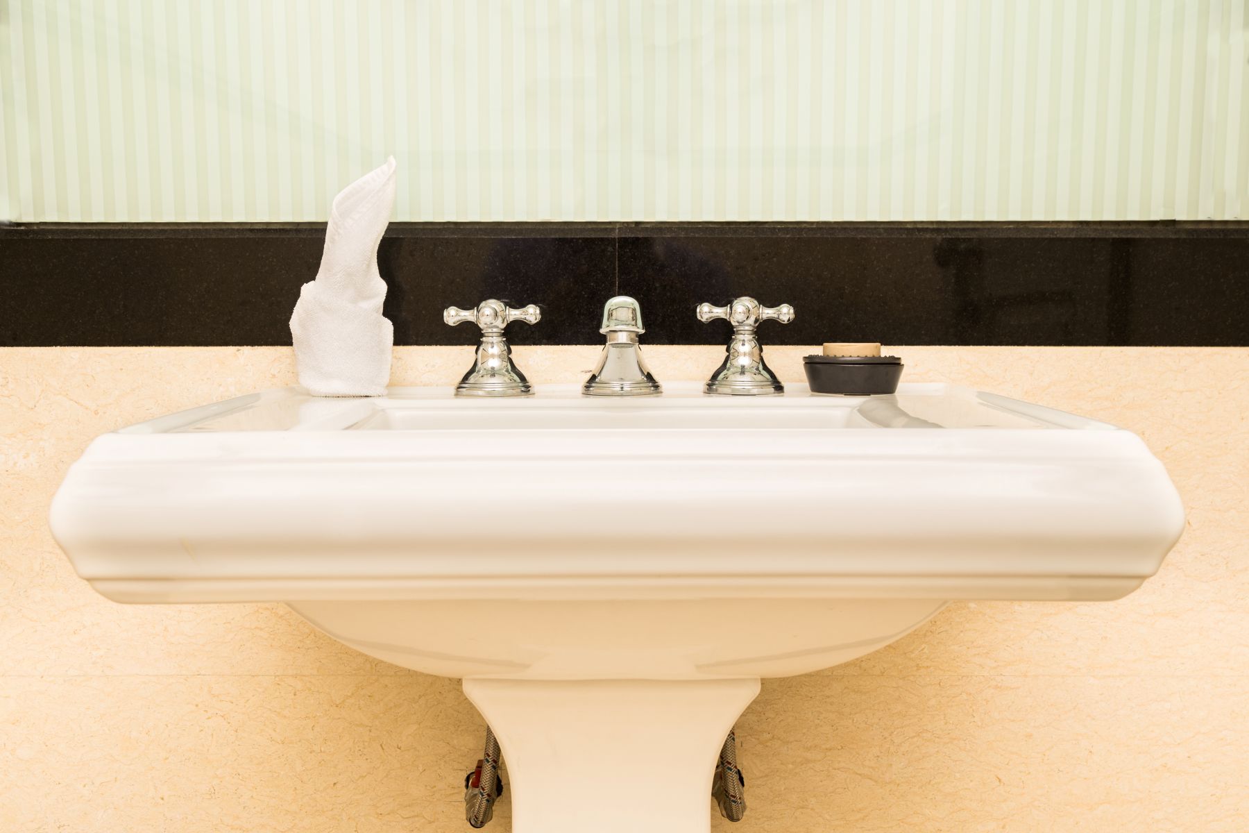 Bathroom sink installation